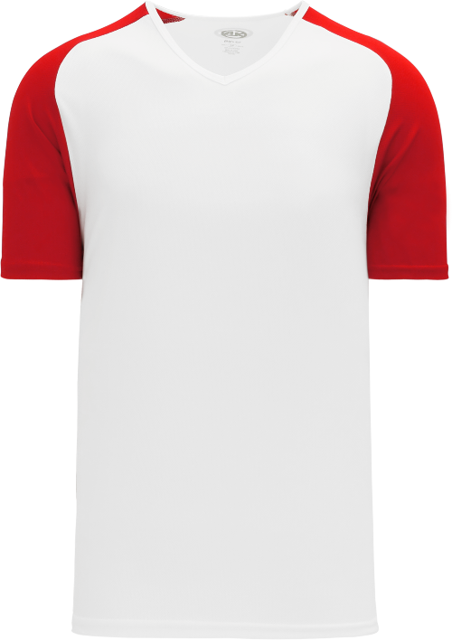Raglan Pullover Baseball Jersey - White/Red