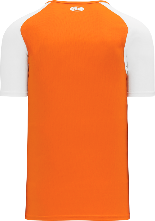 Raglan Pullover Baseball Jersey - Orange/White