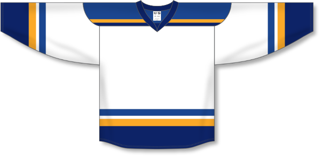 St. Louis Blues Style White Hockey Jersey